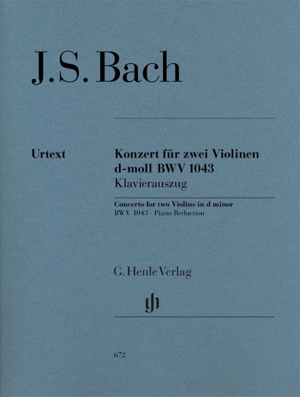 BACH DOUBLE VIOLIN CONCERTO D MINOR BWV 1043