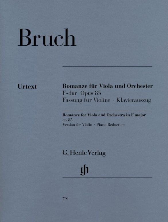 BRUCH ROMANCE F MAJ OP85 VIOLIN/ORCH