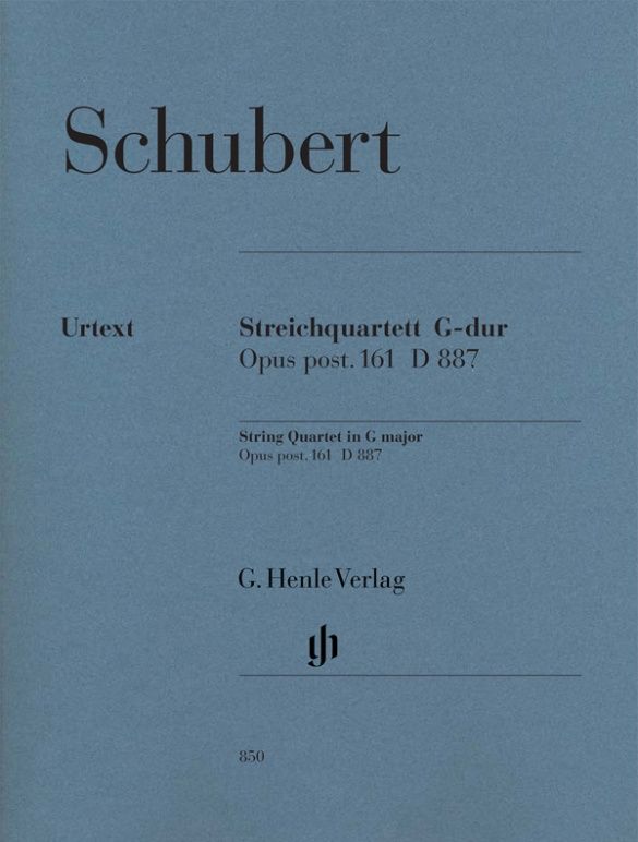 SCHUBERT STRING QUARTET IN G MAJOR OP POST161 D887