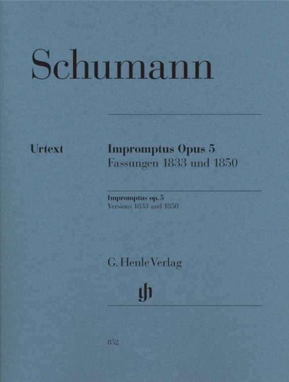 SCHUMANN IMPROMPTUS OP5 VER. 1833 & 1850 PF