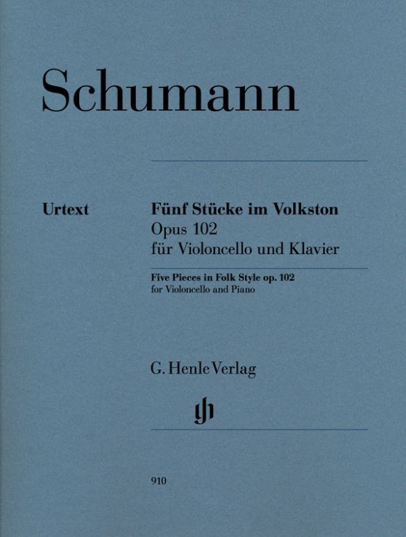 SCHUMANN FIVE PIECES IN FOLK STYLE OP102 CEL/PNO