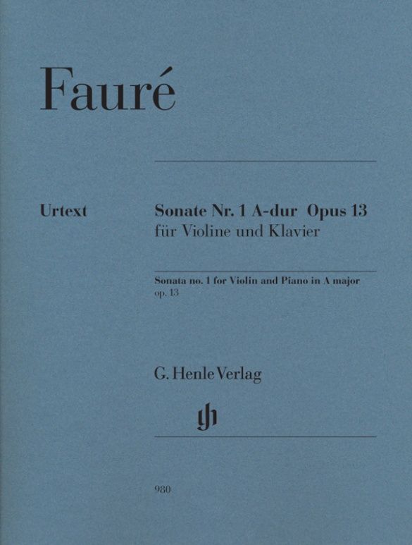 FAURE SONATA #1 FOR VIO/PF IN A MAJOR OP13