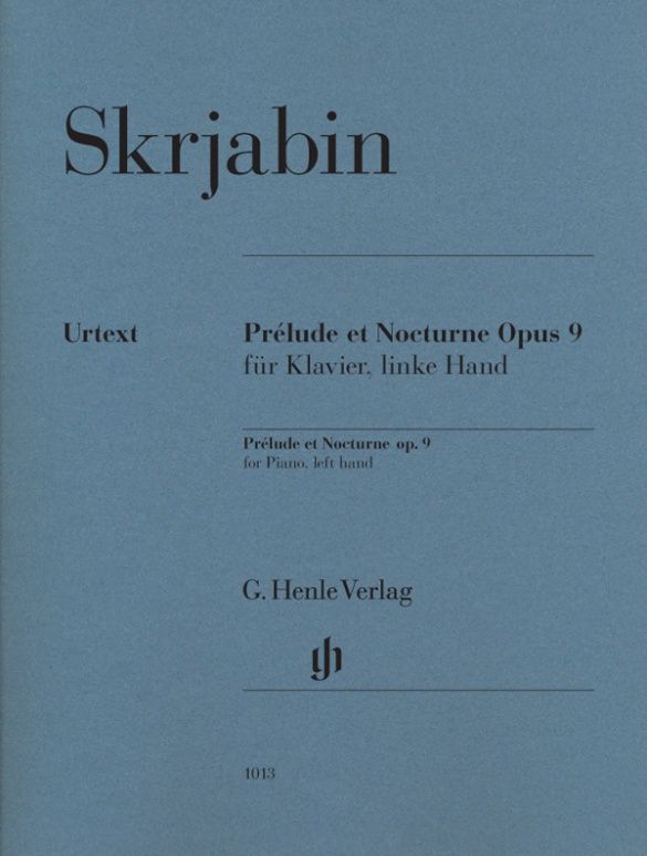 SKRJABIN PRELUDE ET NOCTURNE OP 9 FOR PIA LEFTHAND