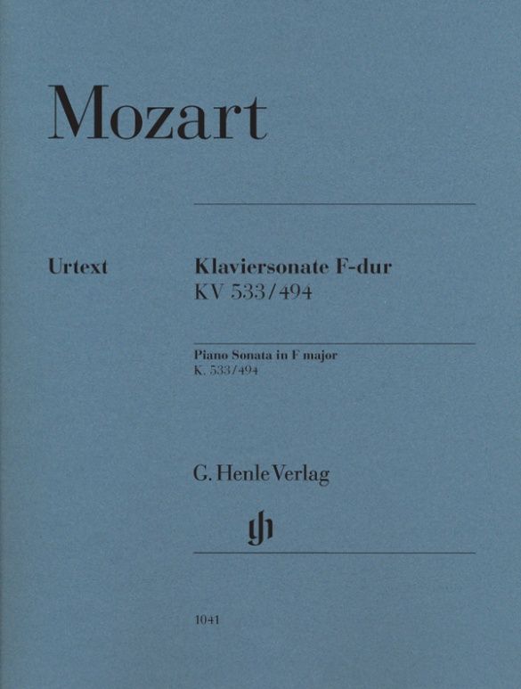 MOZART PIANO SONATA IN F MAJOR KV533/494