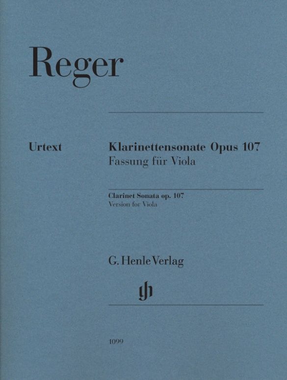 REGER KLARINETTENSONATE OP.107 VIOLA