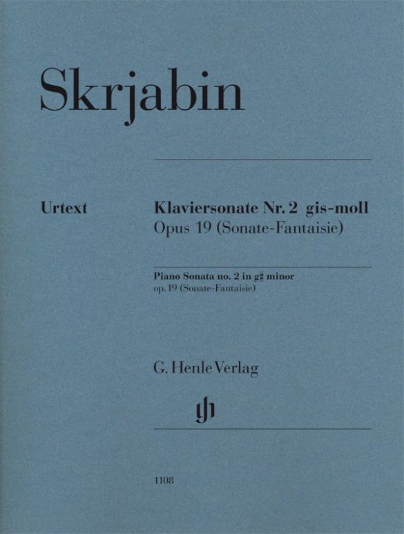SKRJABIN PIANO SONATA #2 IN G# MIN OP19