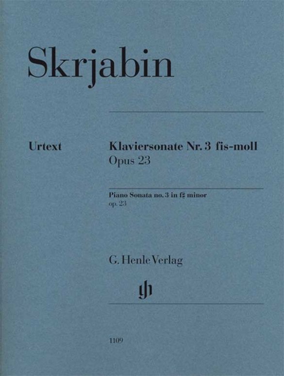 SKRJABIN PIA SONATA NO.3 F# MIN OP23