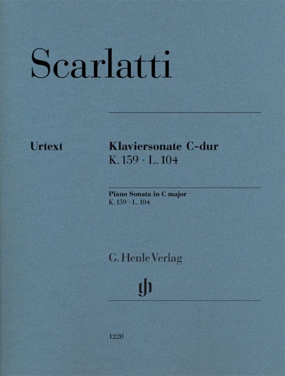 SCARLATTI PIANO SONATA C MAJ K159.L104