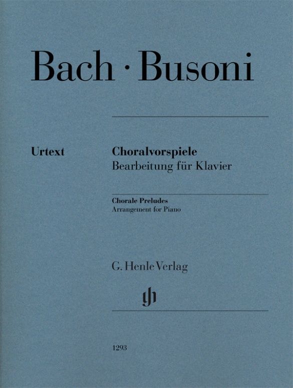 BACH BUSONI CHORALE PRELUDES FOR PIANO