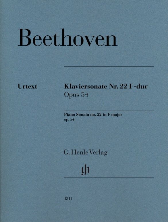 BEETHOVEN PIA SONATA NO.22 IN F MAJ OP.54