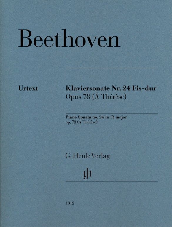 BEETHOVEN PIA SONATA NO.24 IN F# MAJ OP.78