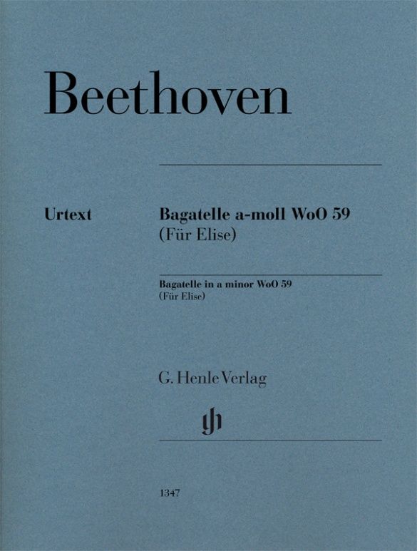 BEETHOVEN BAGATELLE IN A MINOR WOO 59 FUR ELISE