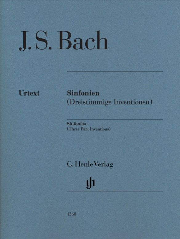 BACH SINFONIAS THREE PART INVENTIONS W/O FING. PNO