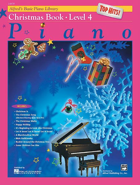 ALFRED'S BASIC PIANO LIBRARY TOP HITS CHRISTMAS 4