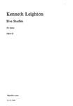 KENNETH LEIGHTON FIVE STUDIES FOR PIANO