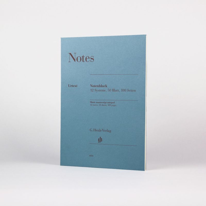 HENLE MUSIC MANUSCRIPT NOTEPAD