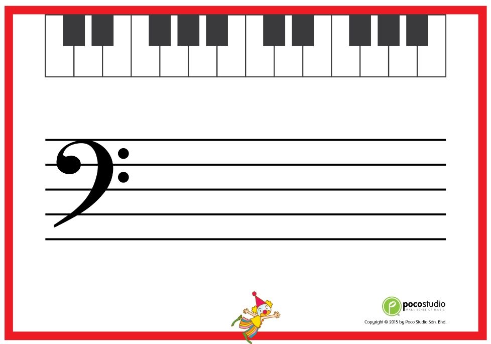 POCO MUSIC STAVE WIPE OFF SET