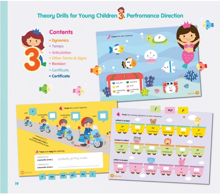 THEORY DRILLS FOR YOUNG CHILDREN 3: PERFORMANCE