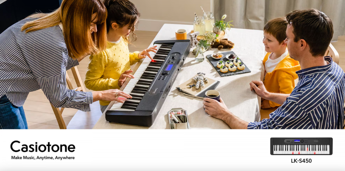 CASIOTONE LK-S450 KEYBOARD BLACK