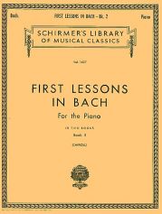 BACH FIRST LESSONS IN BACH BOOK 2 PIANO SOLO