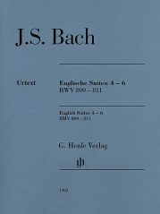 ***BACH ENGLISH SUITES 4-6 BWV 809-811 W/O F.