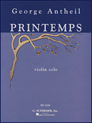 ANTHEIL PRINTEMPS VIOLIN SOLO