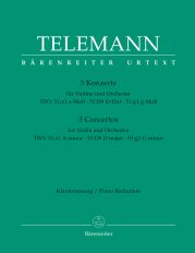 TELEMANN 3 VIO CONC VLN/PF