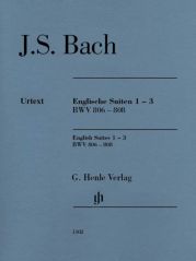 BACH ENGLISH SUITES 1-3 BWV 806-808 W/O FINGERING