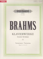 BRAHMS PIANO WORKS II VARIATIONS OP9,21,24,35