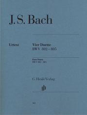 BACH FOUR DUETS BWV 802-805 PIANO W/FINGERING