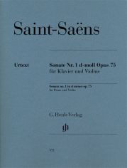 SAINT SAENS SONATA #1 IN D MINOR OP75 VIO