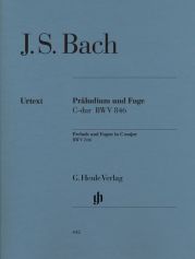 BACH PRELUDE & FUGUE C MAJOR MWV 846 W/FINGERING
