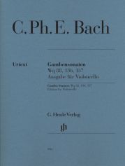 BACH GAMBA SONATAS Wq88,136,137 CELLO