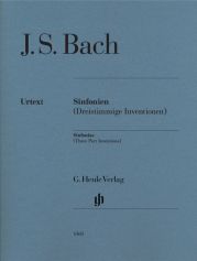 BACH SINFONIAS THREE PART INVENTIONS W/O FING. PNO