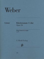 WEBER PIANO SONATA C MAJOR OP. 24