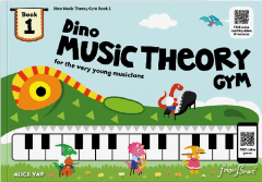 DINO MUSIC THEORY GYM FOR THE VERY YOUNG MUS BK1