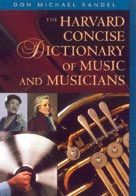 THE HARVARD CONCISE DICTIONARY OF MUSIC & MUSICIAN