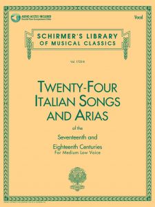 24 ITALIAN SONGS & ARIAS - MEDIUM LOW W/AUDIO