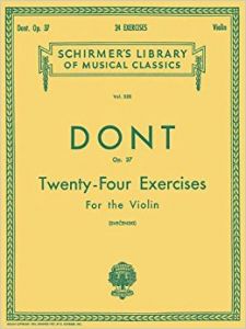 DONT 24 EXERCISES FOR VIOLIN OP37